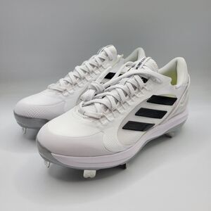Adidas Purehustle 2 Elite Womens 8 White Softball Metal Cleats FY4393 Fast Pitch